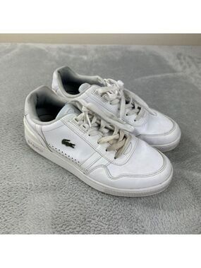 Lacoste women’s Size 8 US/6 UK/39.5 EU White Leather Sneakers Made in Thailand